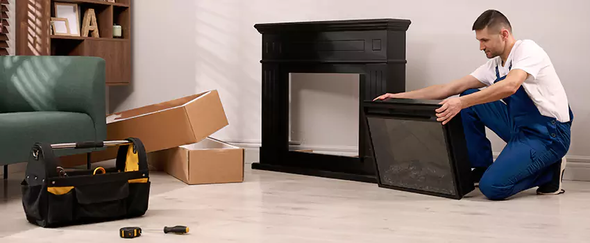 Old Rusted Metal Fireplace Repair And Replacement in Auburn, WA